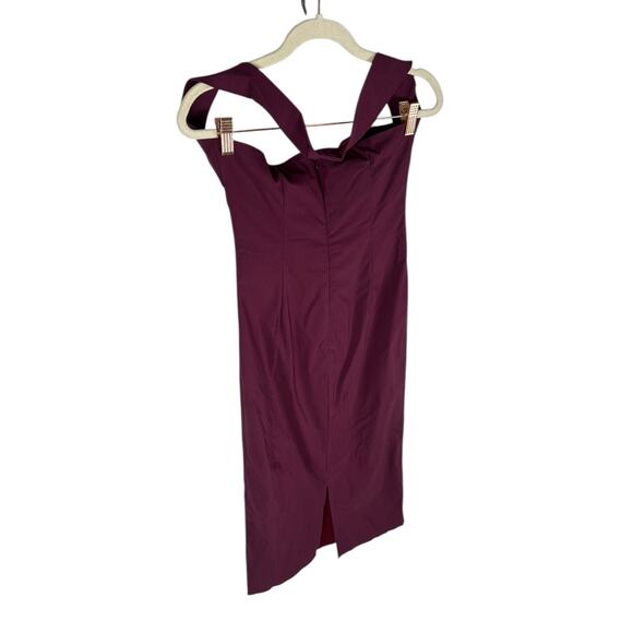 House of Harlow 1960 x REVOLVE Melody Midi Dress Halter Cocktail Burgundy Size S - Picture 7 of 11